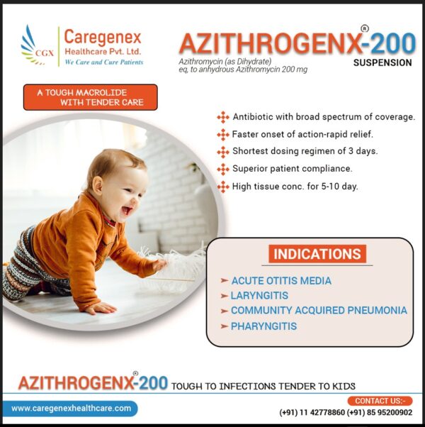 AZITHROGENX-200 (Suspension)